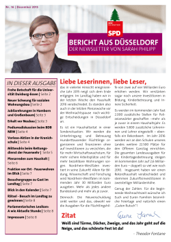 Sarah Philipp MdL Bericht aus Düsseldorf Dezember 2015.pub
