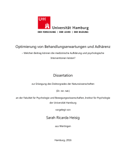Dokument 1 - E-Dissertationen der Universit&auml;t Hamburg