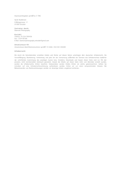 ImpressumAngaben gem&auml;&szlig; &sect; 5 TMG Sarah Reddmann