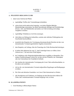 Kapitel V - Lions Clubs International