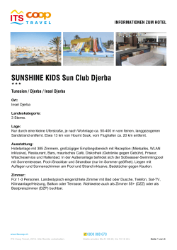 SUNSHINE KIDS Sun Club Djerba