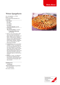 Weisse Spargeltarte