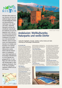 Andalusien: Weltkulturerbe, Naturparks und weiße Dörfer