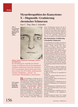Graduierung chronischer Schmerzen