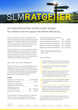 Die Hypothekarzinsen werden wieder steigen. So schützen Sie sich