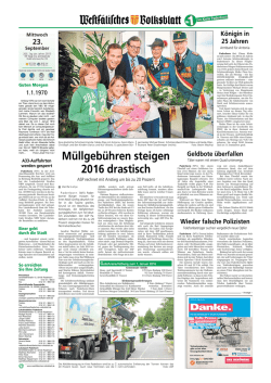 Müllgebühren steigen 2016 drastisch - Paderborner