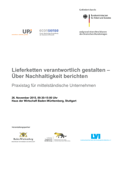 Lieferketten verantwortlich gestalten – Über