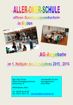 Aller-Oker-Schule Verantwortlich für den Offene