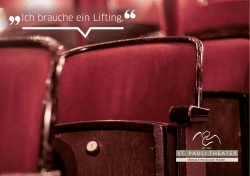 Infobrosch&uuml;re - St. Pauli Theater