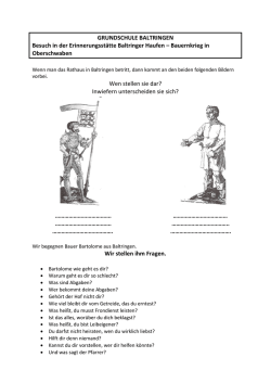 GRUNDSCHULE BALTRINGEN Besuch in der