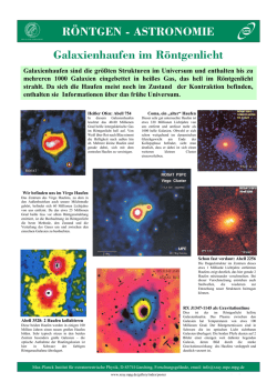 Galaxienhaufen im Röntgenlicht - Max-Planck