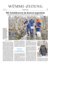 Mit Schubkarren im Konvoi angerückt