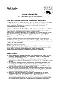 Informationsblatt