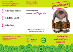 Jeder kann helfen!