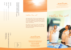 Helfen Sie mit! - auxilium Hospiz Geesthacht
