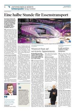 Eine halbe Stunde f&uuml;r Essenstransport