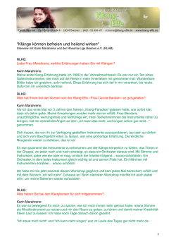 Interview mit Karin Marahrens &middot; Feb2016 &middot; lange