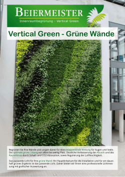 Vertical Green - Grüne Wände