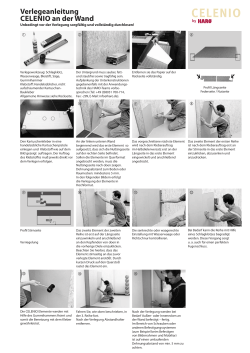 TC ComforTec Wandverklebung Wand-Montage PDF