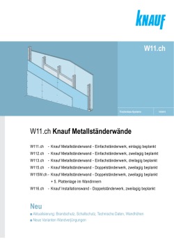 W11.ch Knauf Metallst&auml;nderw&auml;nde