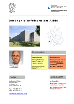 Gef&auml;ngnis Affoltern am Albis - Amt f&uuml;r Justizvollzug