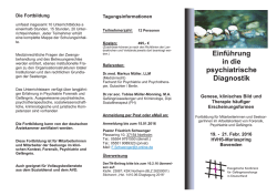 Einf&uuml;hrung in die psychiatrische Diagnostik