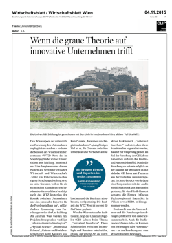 innovative Unternehmen trifft - WTZ-West