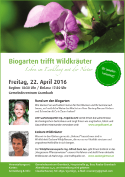 Biogarten trifft Wildkräuter
