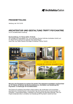 architektur und gestaltung trifft psychiatrie - AIT