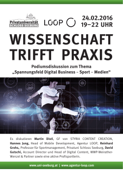TRIFFT PRAXIS - Privatuniversität Schloss Seeburg