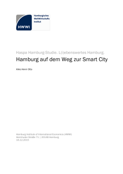 Hamburg auf dem Weg zur Smart City
