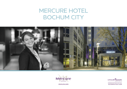 hausprospekt - Mercure Hotel Bochum City