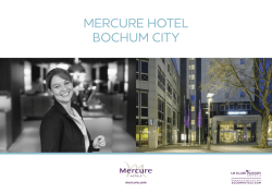 hausprospekt - Mercure Hotel Bochum City