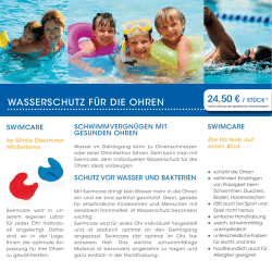 GEH&ouml;RSCHUTZ: WASSERSCHUTZ F&uuml;R DIE OHREN 24,50