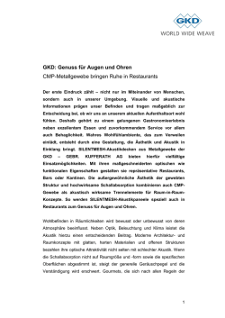 GKD: Genuss f&uuml;r Augen und Ohren CMP