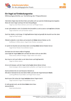 Ein Vogel auf
