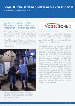 Referenzbericht Vogel & Sohn GmbH & Co. KG