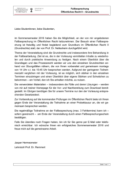 Informationen FB ÖR II