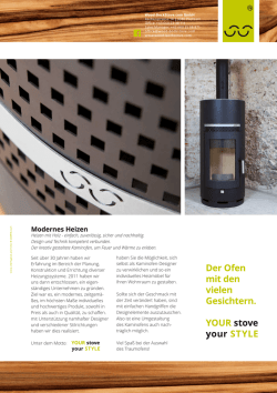 haben Sie die M&ouml;glichkeit, sich selbst als Kaminofen