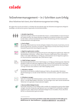 in 7 Schritten zum Erfolg
