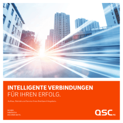 INTELLIGENTE VERBINDUNGEN F&Uuml;R IHREN ERFOLG.
