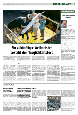 Ein zuk&uuml;nftiger Weltmeister besteht den