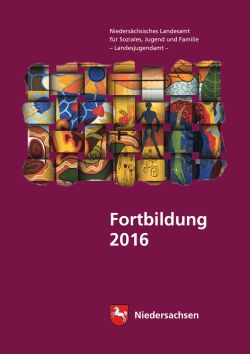 Fortbildungsprogramm 2016 - Niedersächsisches Landesamt für