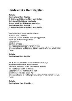 Heidewitzka Herr Kapit&auml;n