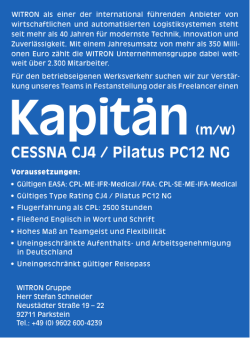 Kapitän (m/w)