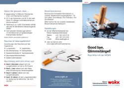 Good bye, Glimmst&auml;ngel! - Wiener Gebietskrankenkasse