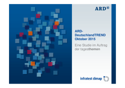 ARD- DeutschlandTREND Oktober 2015 Eine Studie im Auftrag der