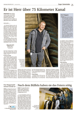 Er ist Herr über 75 Kilometer Kanal