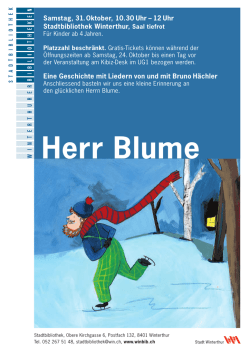 Herr Blume - Winterthurer Bibliotheken