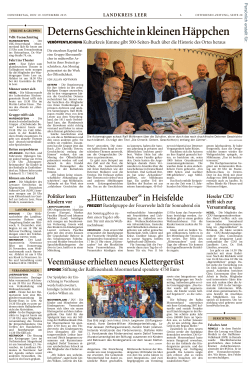 Ostfriesen-Zeitung, Ausgabe: Leer, vom: Donnerstag, 19. November